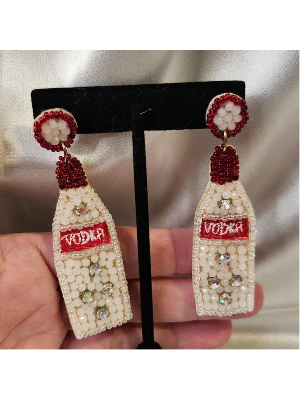 Handmade Vodka Bottle Earrings